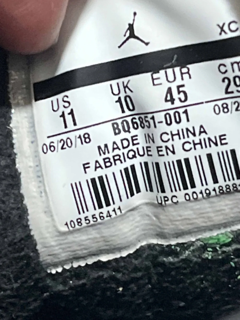 Jordan no box